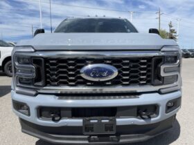 New 2025 Ford Super Duty F-450 DRW Platinum CREW 4WD W/FX4 PKG, PRO POWER ONBOARD 2KW, MOONROOF, AND TOUGH BED SPRAY-IN LINER